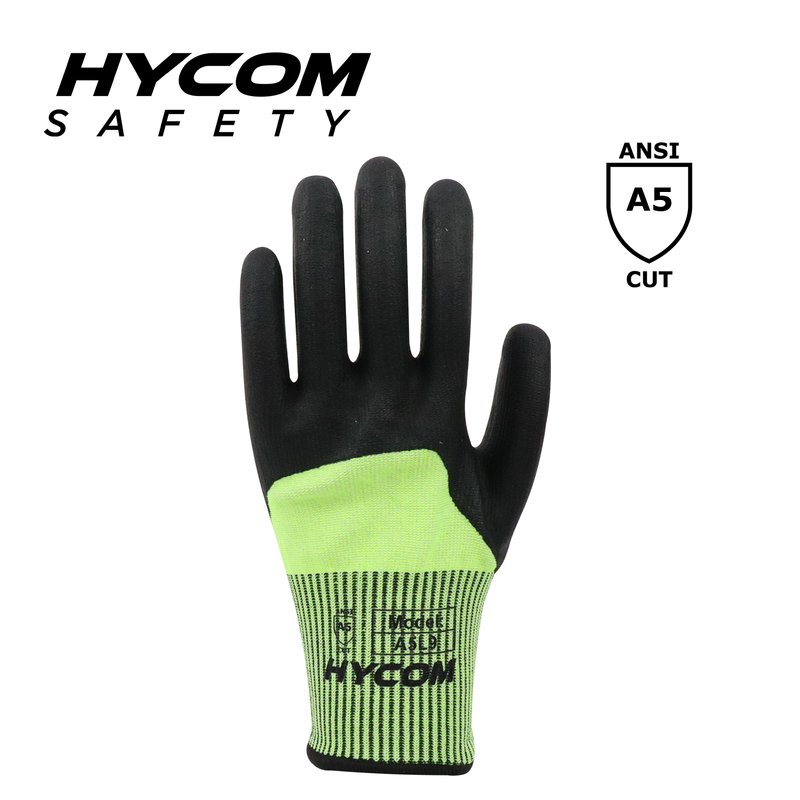 HYCOM Guante Resistente A Cortes 13GG ANSI 5 Con Guantes De Trabajo PPE