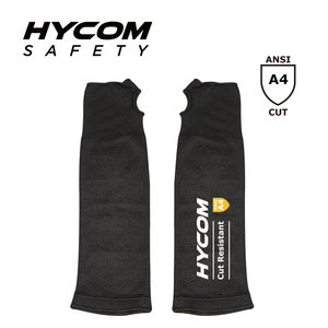 HYCOM Manga de cubierta de brazo resistente a cortes de nivel 4 con ranura para el pulgar para seguridad en el trabajo