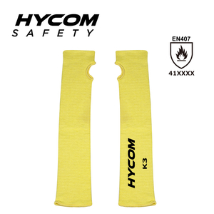 HYCOM 100 % aramida ignífuga de nivel 4 manga de protección de brazo resistente al calor
