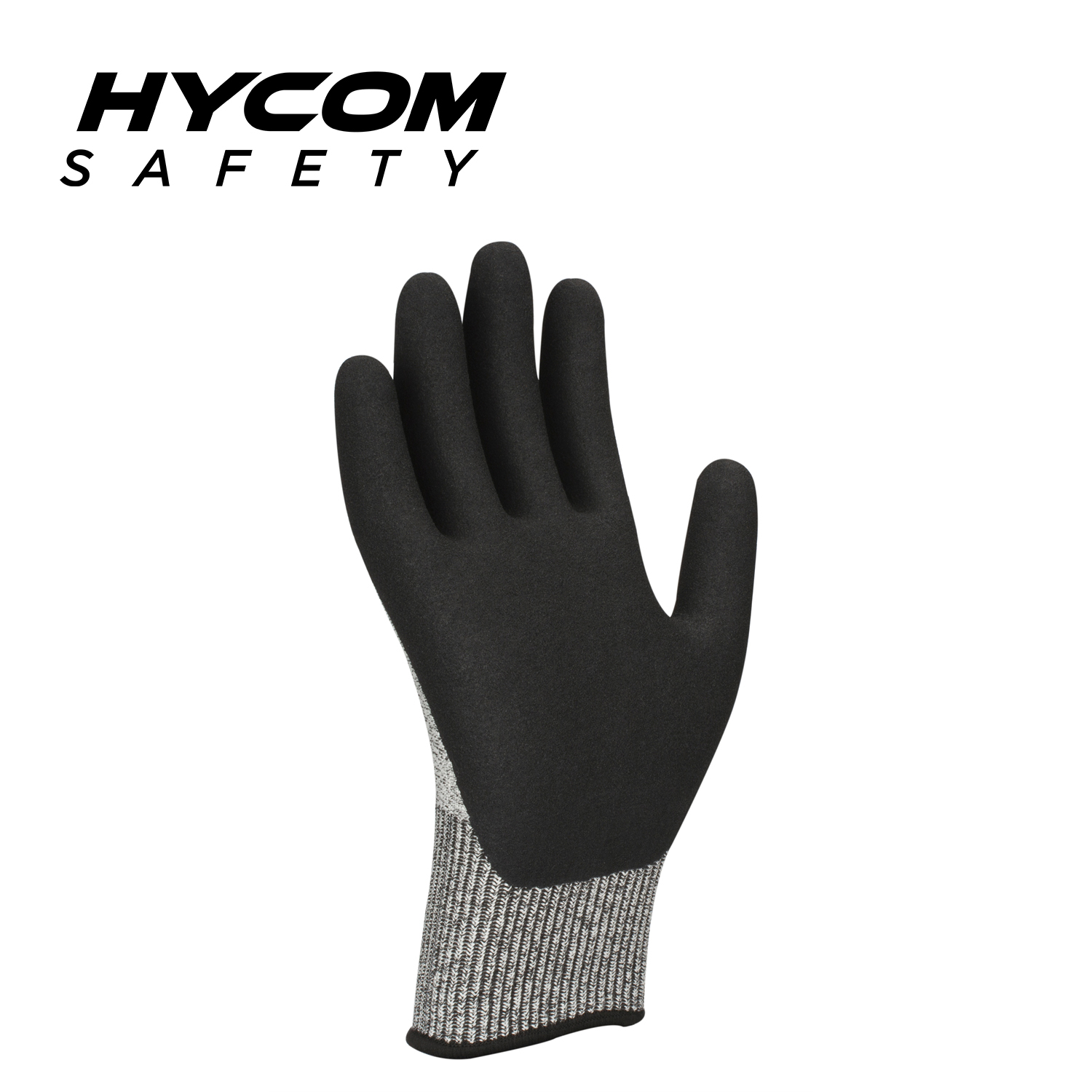 HYCOM Guantes resistentes a cortes 13G ANSI 3 resistentes a cortes con guantes de trabajo HPPE de espuma de nitrilo