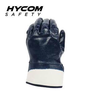HYCOM ANSI 2 Guante de algodón con revestimiento de nitrilo Guante de trabajo resistente al aceite