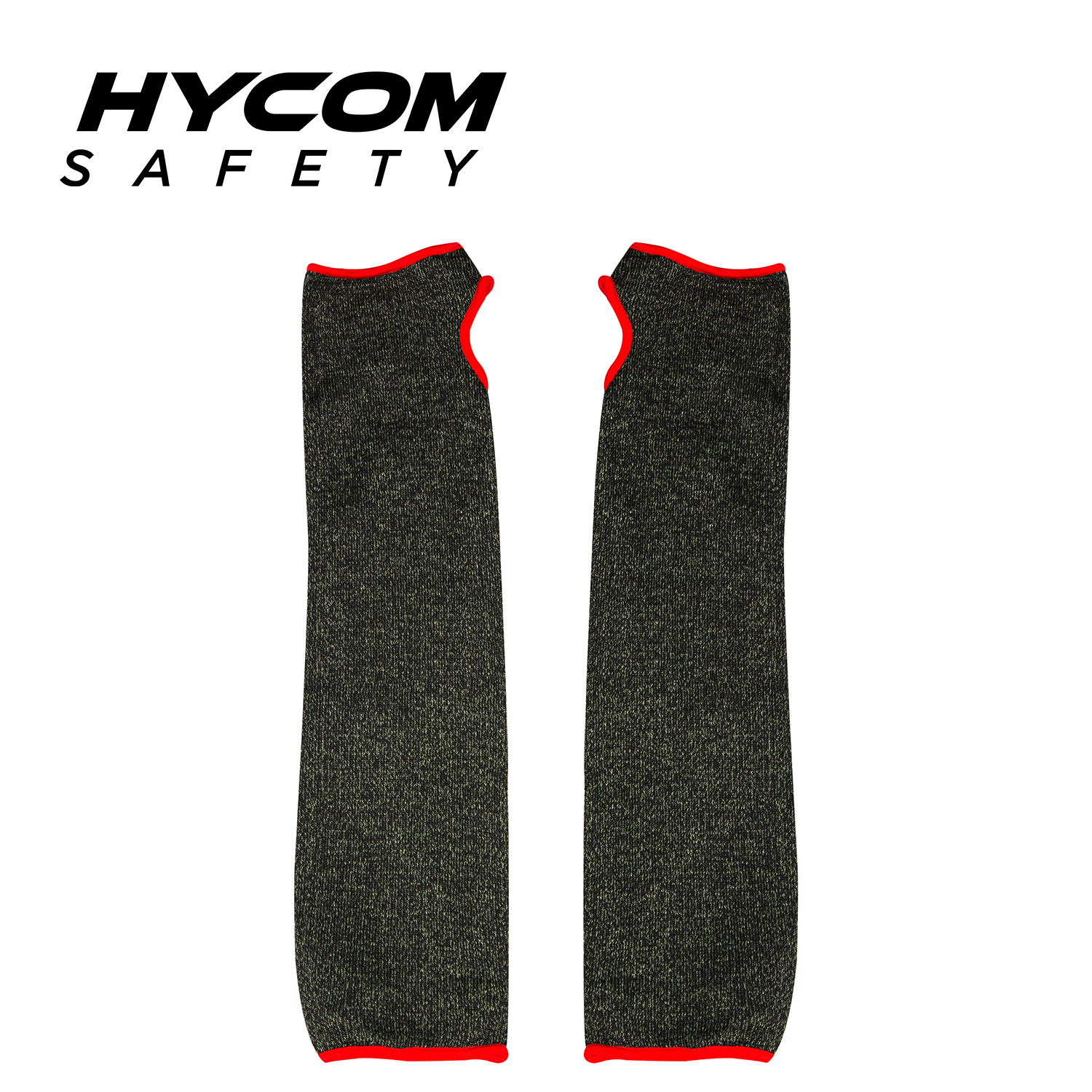 HYCOM ANSI 6 HPPE Funda anticorte con protector de brazo con ranura para pulgar para la industria
