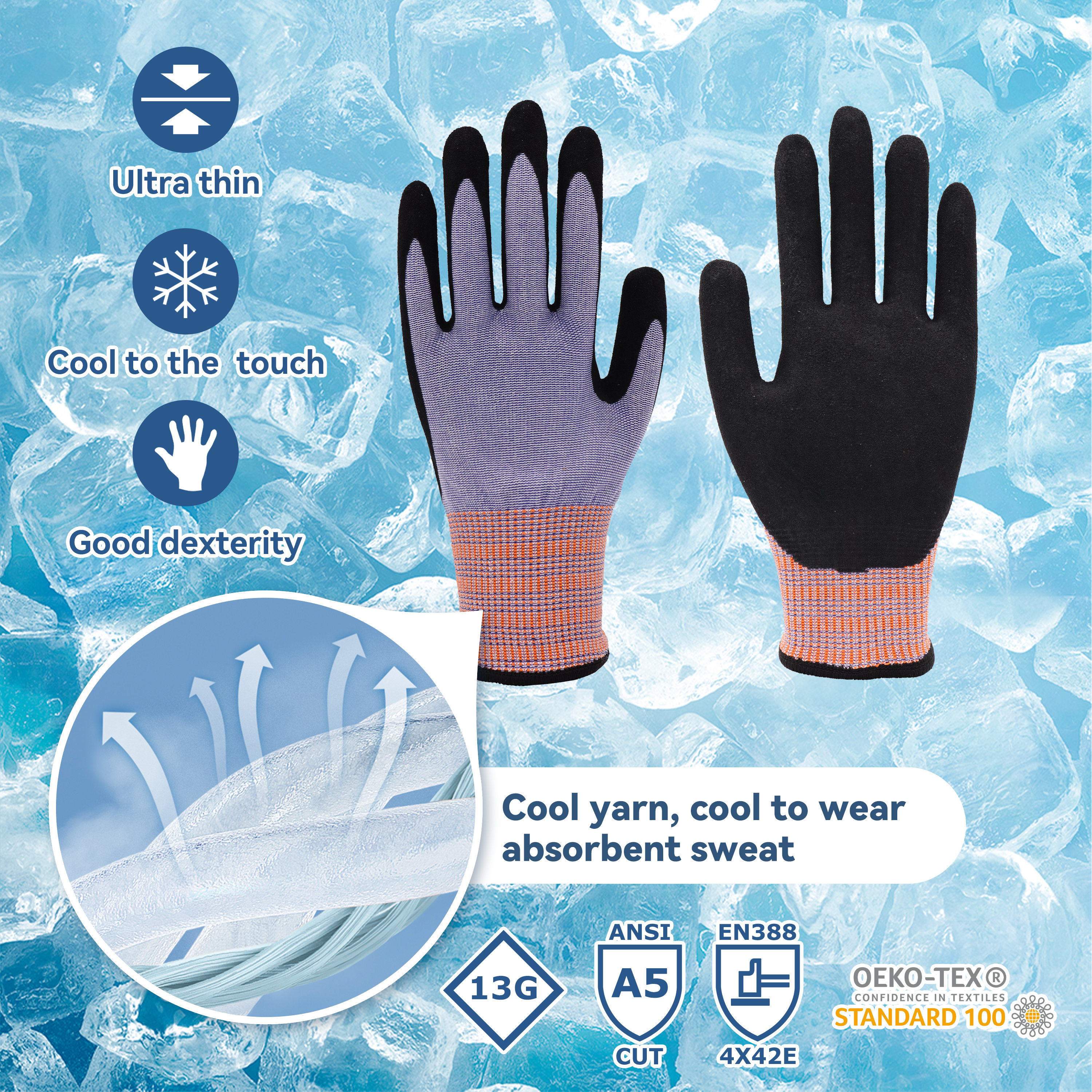 ¿Los guantes de nitrilo protegen contra el vidrio?