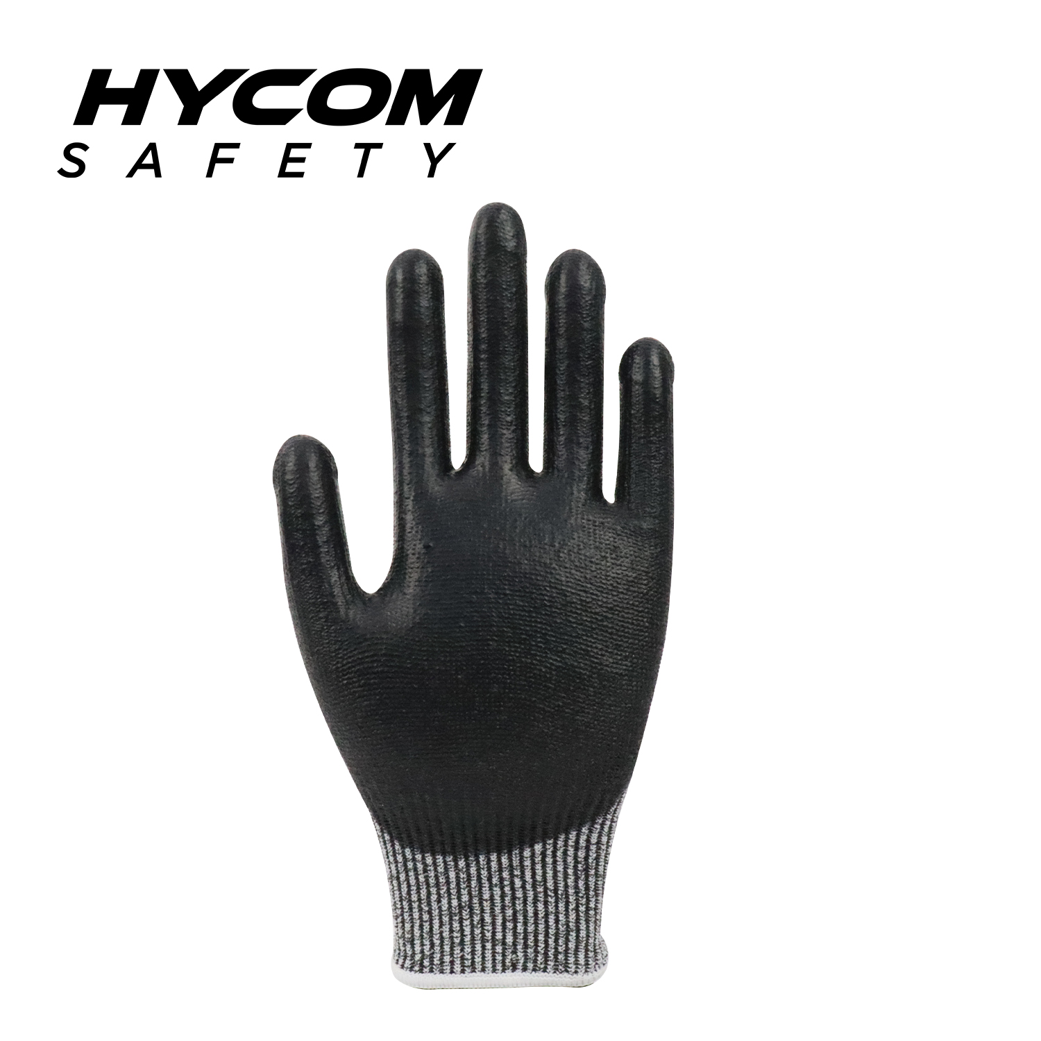 HYCOM Guante resistente a cortes 13G ANSI 5 con palma recubierta de poliuretano Guantes de trabajo EPP transpirables con sensación de mano