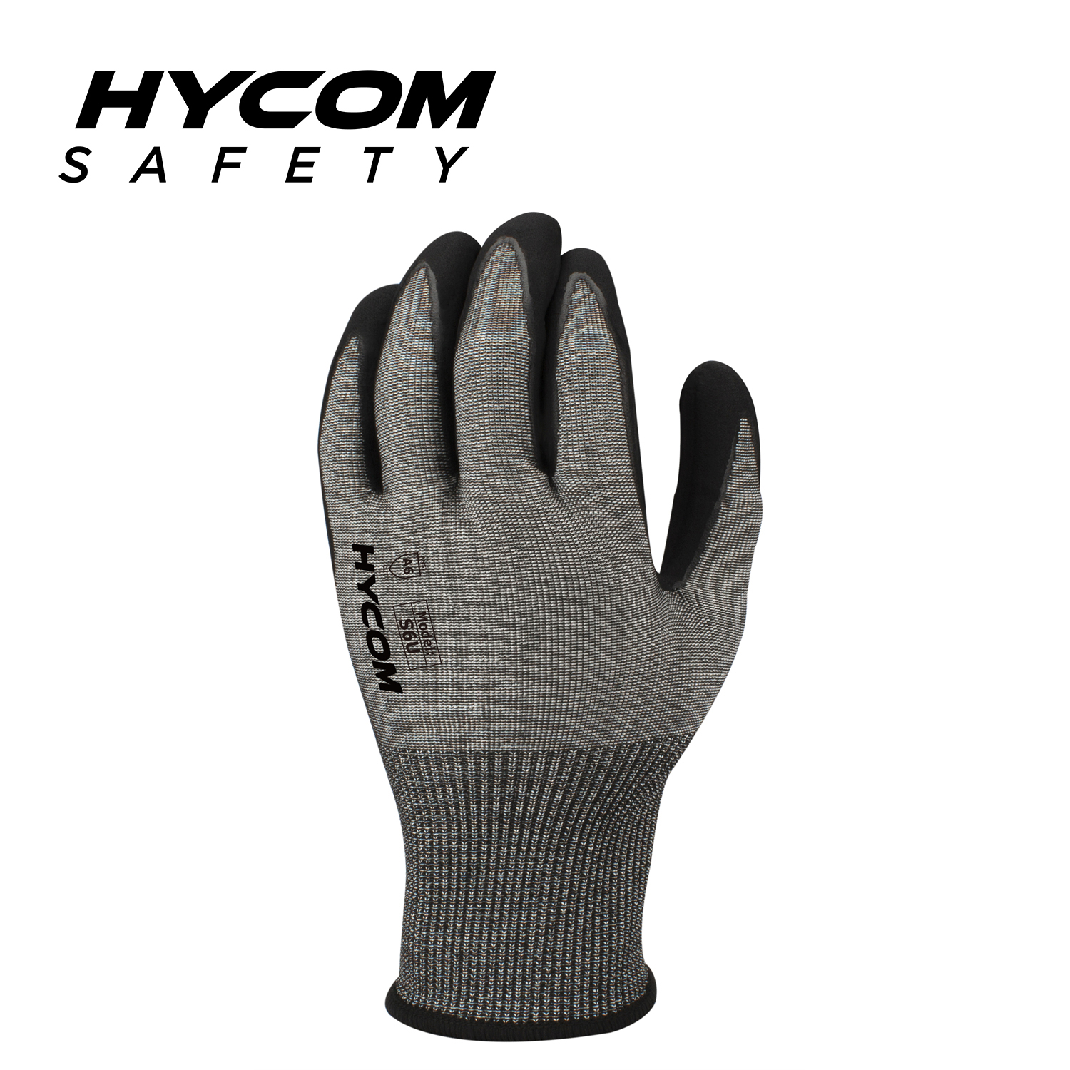 HYCOM Guante resistente a cortes ANSI 6 18G con revestimiento de espuma de nitrilo en la palma Guantes PPE