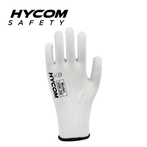 HYCOM Guantes de mano resistentes a cortes de alto rendimiento 13G Protección de nivel 5 de corte de grado alimenticio para cocina