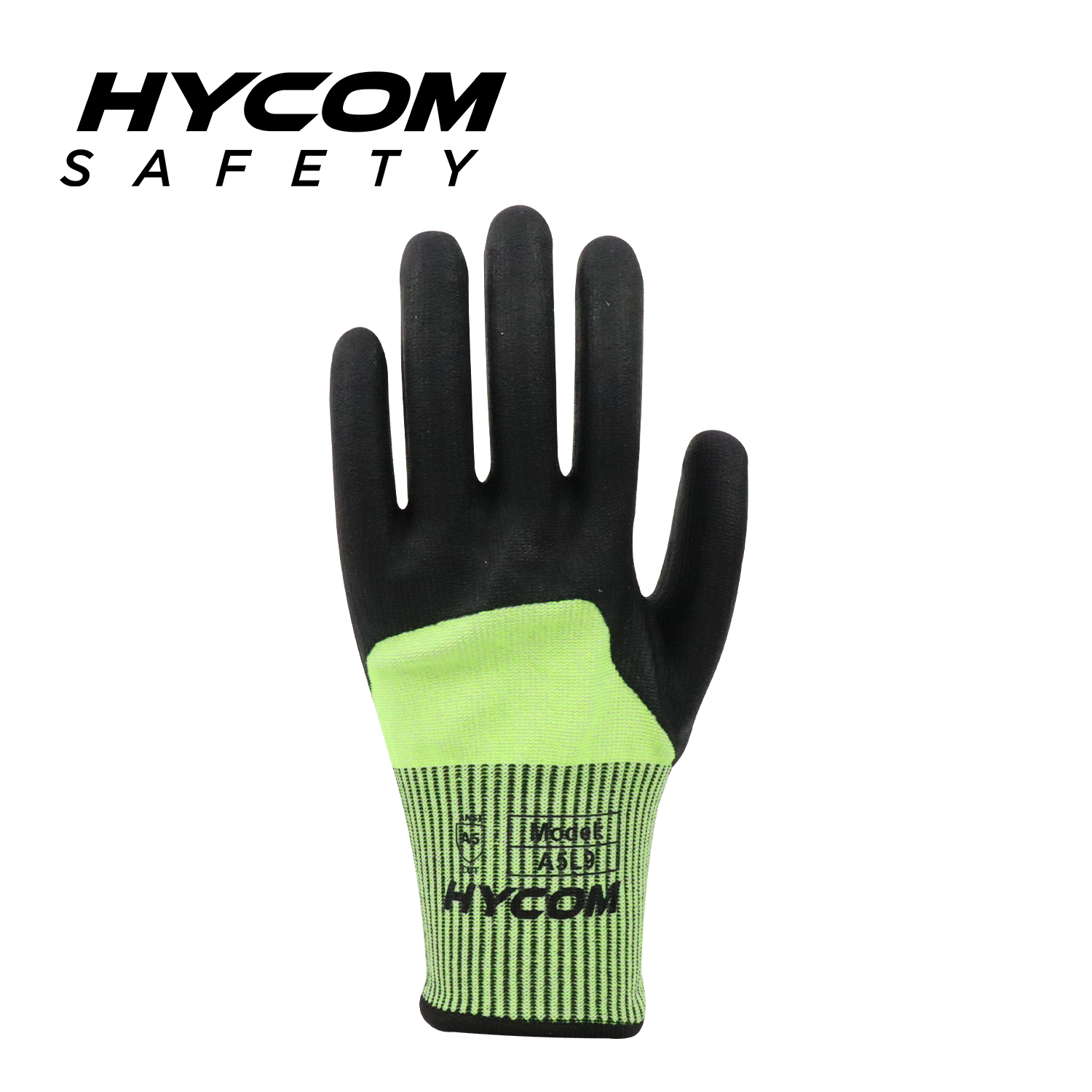 HYCOM 13GG ANSI 5 Guante resistente a cortes con revestimiento de nitrilo 3/4 Guantes de trabajo PPE